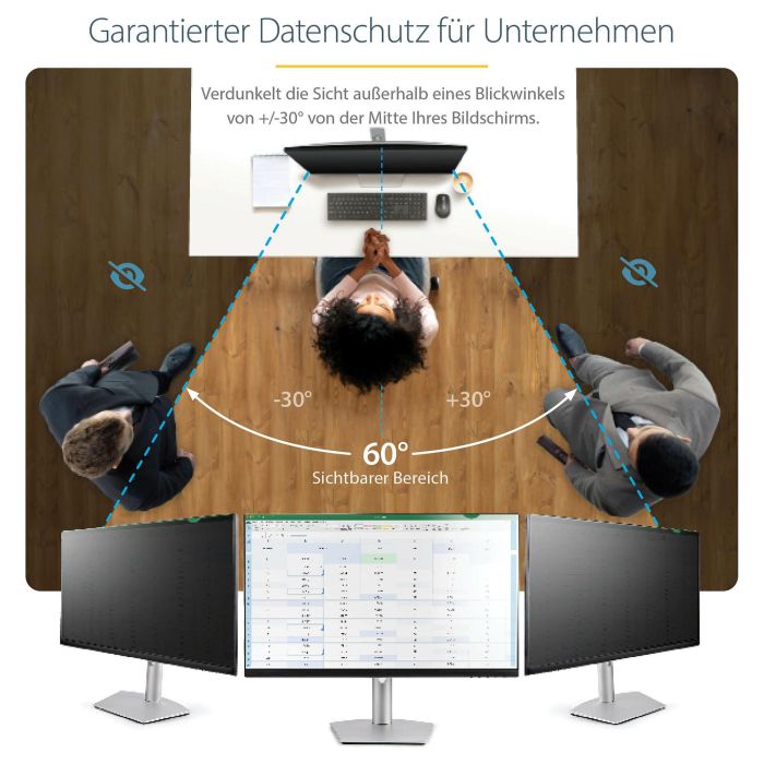 Filtro de Privacidad para Monitor Startech PRIVACY-SCREEN-24MB