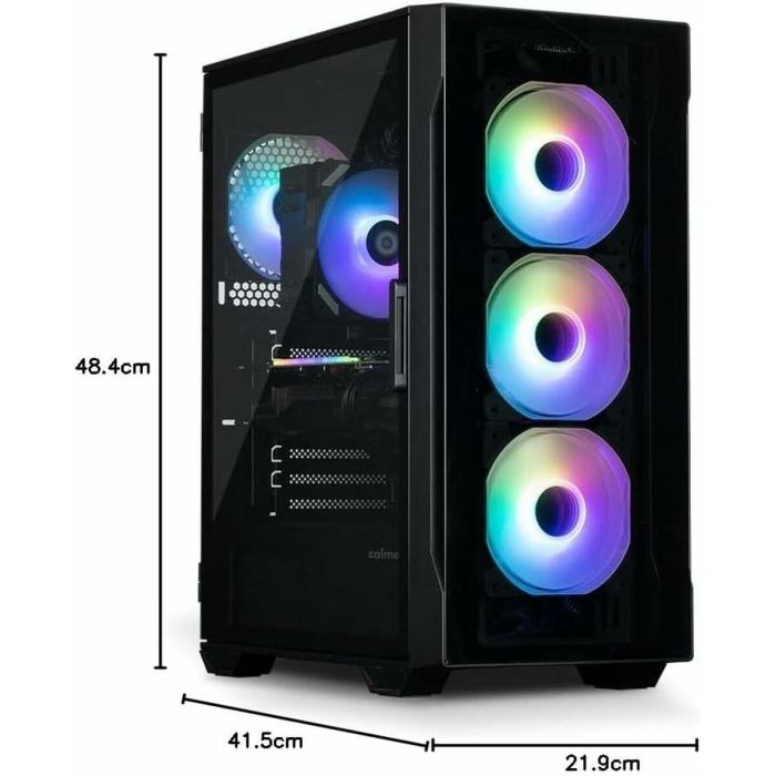 Zalman I3 NEO TG BLACK Carcasa PC Midi Tower Negro Cristal Templado para Placas Base ATX 2 Zalman I3 NEO TG BLACK Carcasa PC Midi Tower Negro Cristal Templado para Placas Base ATX 2