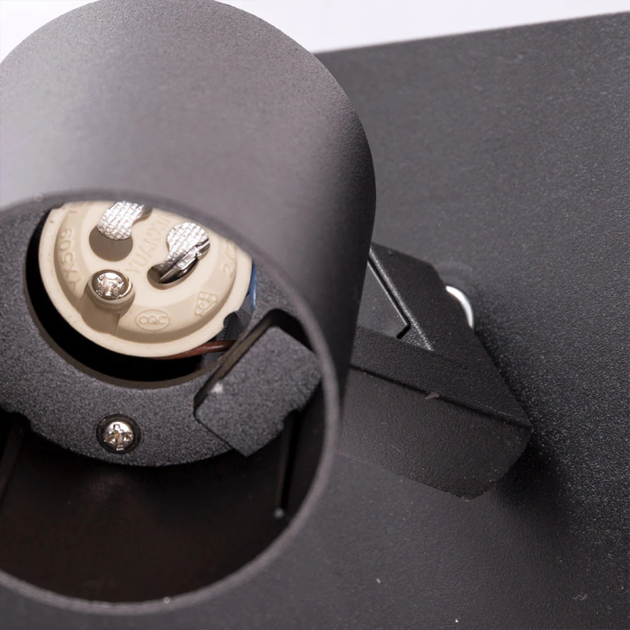 Lumiastra LUM-P1Gu10-B Aplique Orientable de Aluminio para Interior 1xGU10 2