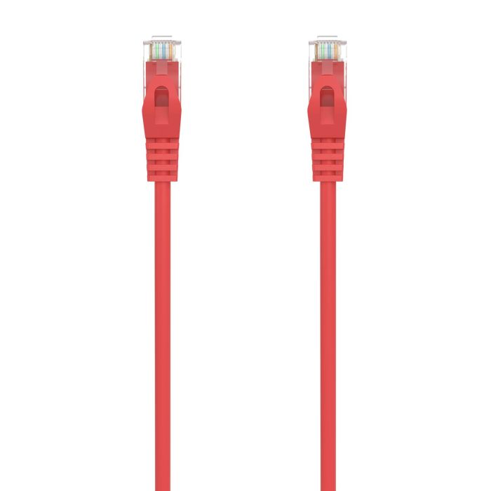 AISENS - CABLE DE RED LATIGUILLO RJ45 LSZH CAT.6A 500 MHZ UTP AWG24, ROJO, 25CM