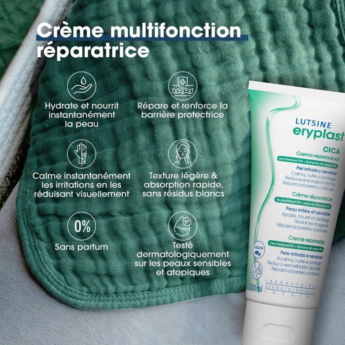 Lutsine E45 ERYPLAST CICA crema reparadora 100 ml para piel sensible 7