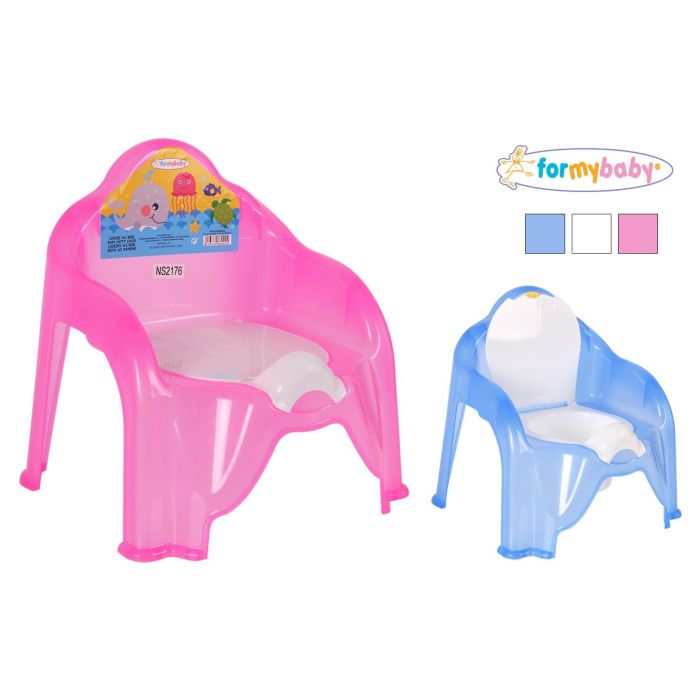 Formybaby Silla WC Bebé Transparente 32 x 35 x 32 cm (12 Unidades) 0 Formybaby Silla WC Bebé Transparente 32 x 35 x 32 cm (12 Unidades) 0