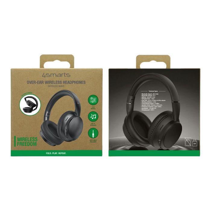 4smarts SkyBuds Wave Auriculares Bluetooth Inalámbrico y Alámbrico Diadema Negro 8 4smarts SkyBuds Wave Auriculares Bluetooth Inalámbrico y Alámbrico Diadema Negro 8