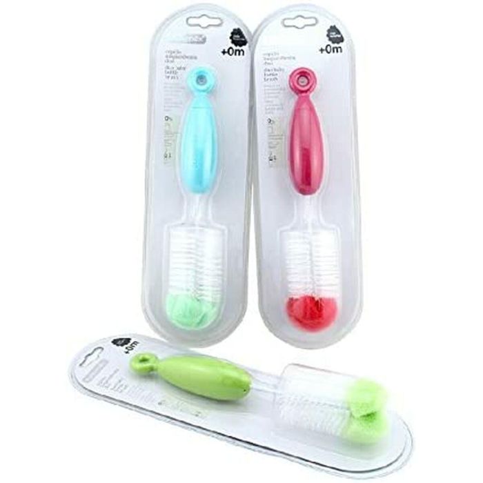 Suavinex Cepillo Limpiabiberón Dúo 2 en 1 para Limpieza Profunda de Biberones y Tetinas, Sin BPA 1 Suavinex Cepillo Limpiabiberón Dúo 2 en 1 para Limpieza Profunda de Biberones y Tetinas, Sin BPA 1