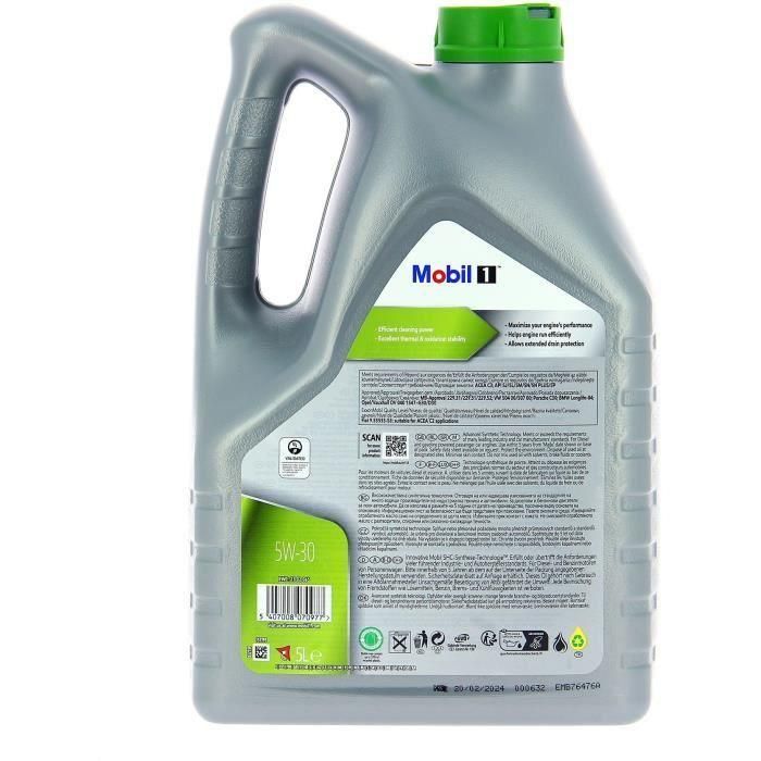 Contenedor de aceite de motor - MOBIL1 - 5W30 ESP - 5 L - 4 estaciones 2 Contenedor de aceite de motor - MOBIL1 - 5W30 ESP - 5 L - 4 estaciones 2