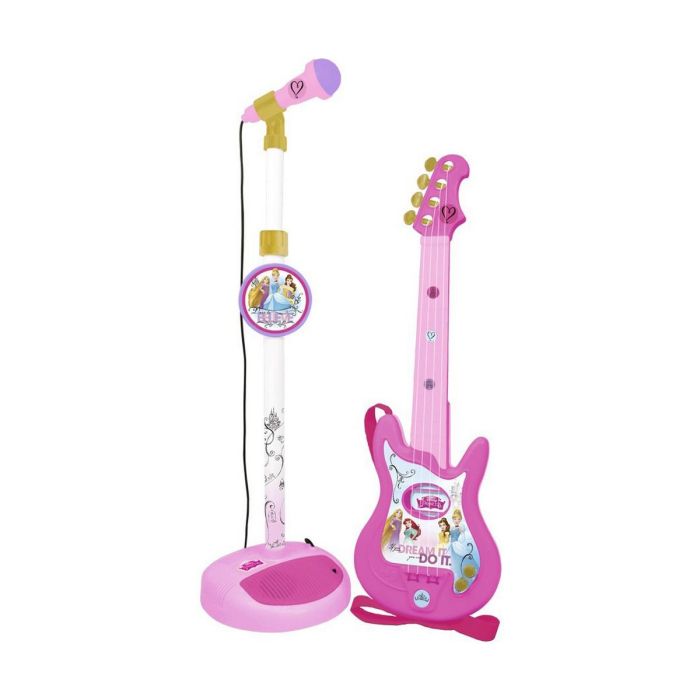 Reig Micro y Guitarra Juguete para Niños 3+ años - Funciona con 4 Pilas LR6 (no incluidas), Material Plástico, Sin Luces ni Sonidos Reig Micro y Guitarra Juguete para Niños 3+ años - Funciona con 4 Pilas LR6 (no incluidas), Material Plástico, Sin Luces ni Sonidos