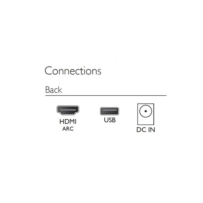 Barra de Sonido con Bluetooth Philips TAB4000/10/ 60W/ 2.0/ Negra 4 Barra de Sonido con Bluetooth Philips TAB4000/10/ 60W/ 2.0/ Negra 4