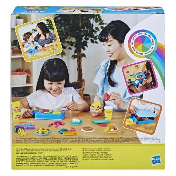 Play-Doh HAS5010996130976 Little Chef's Kit, masa para modelar, 14 accesorios de cocina, juguete preescolar 3