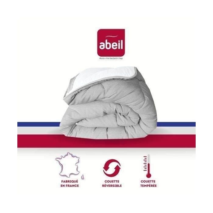 Edredón Templado ABEIL TWO-TONE 220x240cm - Moteado Blanco y Gris Edredón Templado ABEIL TWO-TONE 220x240cm - Moteado Blanco y Gris