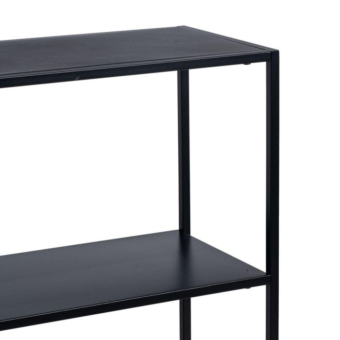 Mueble de TV 120,5 x 30 x 81,3 cm Negro Acero 3