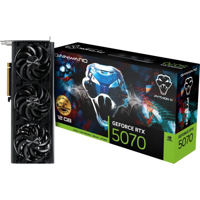 Gainward RTX5070 Python III OC 12GB GDDR7 HDMI 3xDP 8 Gainward RTX5070 Python III OC 12GB GDDR7 HDMI 3xDP 8