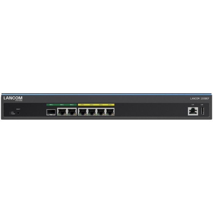 LANCOM 1930EF Router/Switch 6 Puertos Gigabit Ethernet 1 SFP Firewall Seguridad VLAN Rack 1U Negro