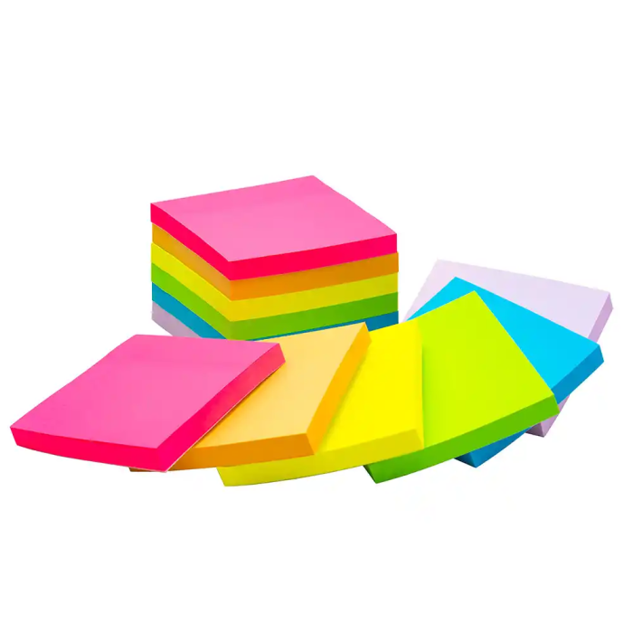 Q-connect Bloc de Notas Adhesivas 76x76 mm Colores Neón y Pastel Surtidos Certificado FSC 4 Q-connect Bloc de Notas Adhesivas 76x76 mm Colores Neón y Pastel Surtidos Certificado FSC 4