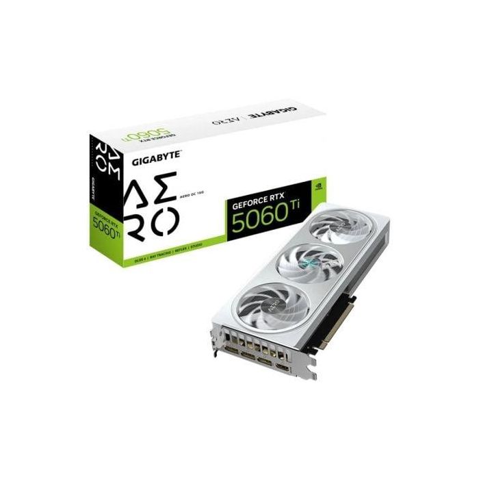 Tarjeta Gráfica Gigabyte GeForce RTX 5060 Ti AERO OC/ 16GB GDDR7 Tarjeta Gráfica Gigabyte GeForce RTX 5060 Ti AERO OC/ 16GB GDDR7