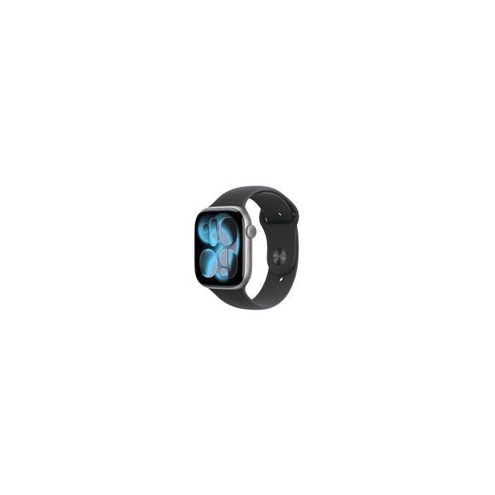 Apple Watch Series 11 GPS 46mm Aluminio Gris Espacial con Correa Deportiva Negra M/L MEV44WF/A