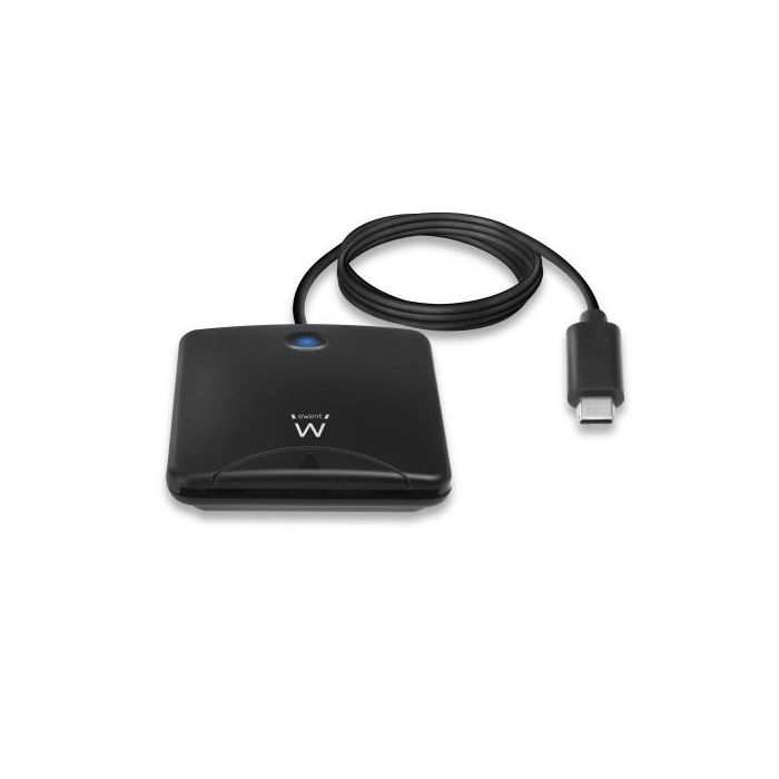 Lector de Tarjetas Inteligentes Ewent EW1055 USB C Negro 1 m DNIe 1