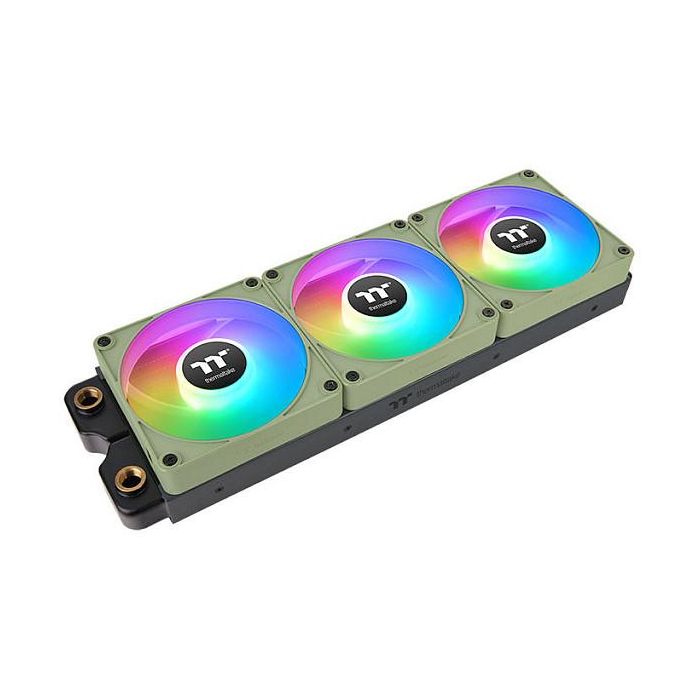 Thermaltake CT140 EX ARGB Sync Ventilador PC 140mm Verde Matcha Pack de 3 - PWM, 1800 RPM, 90.3 CFM