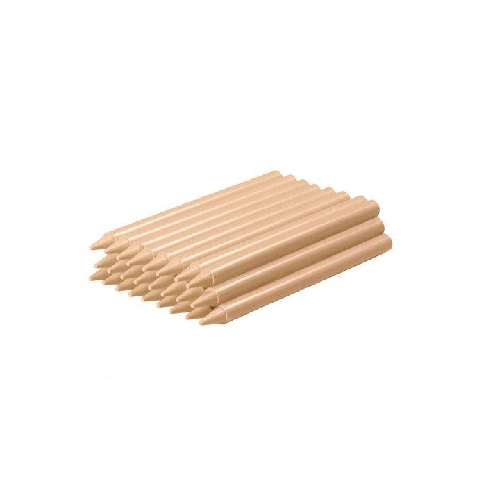 Jovi Plasticolor Ceras Plásticas Unicolor Beige Caja 25 Unidades – Resistentes, No Manchan, Acabado Brillante, Ideales +3 Años