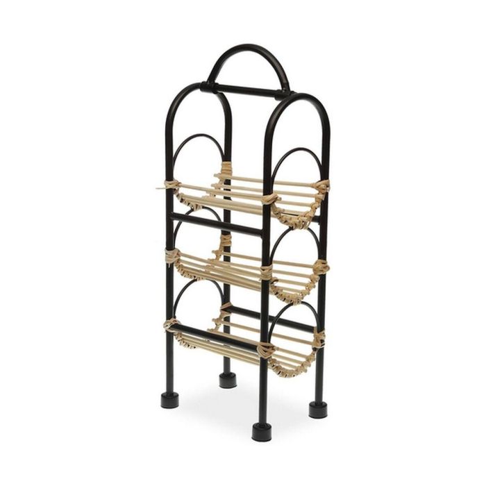 Botellero Redondo Versa Metal Ratán Madera MDF (18 x 12 x 43,5 cm) (12 x 43,5 x 18 cm) Botellero Redondo Versa Metal Ratán Madera MDF (18 x 12 x 43,5 cm) (12 x 43,5 x 18 cm)