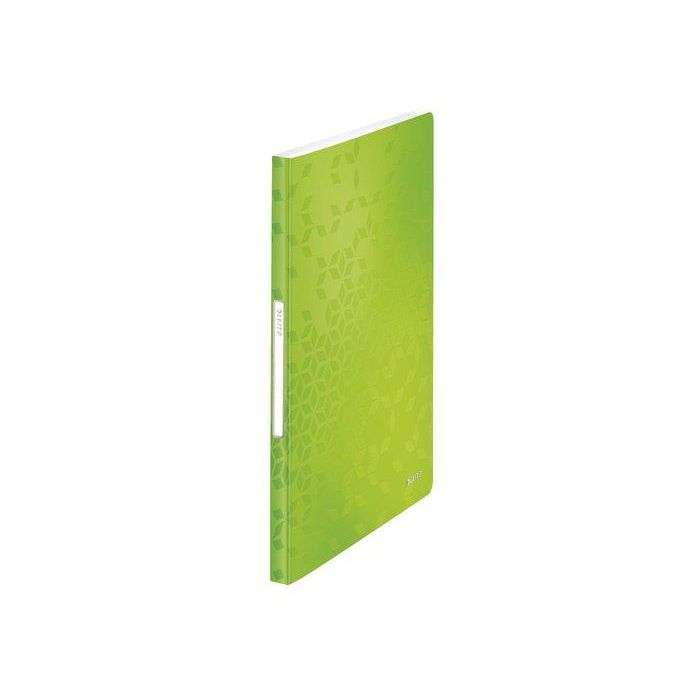Carpeta Fundas (Tarifario) Leitz Wow Pp Flexible A4 40 F. Verde (Set de 10)