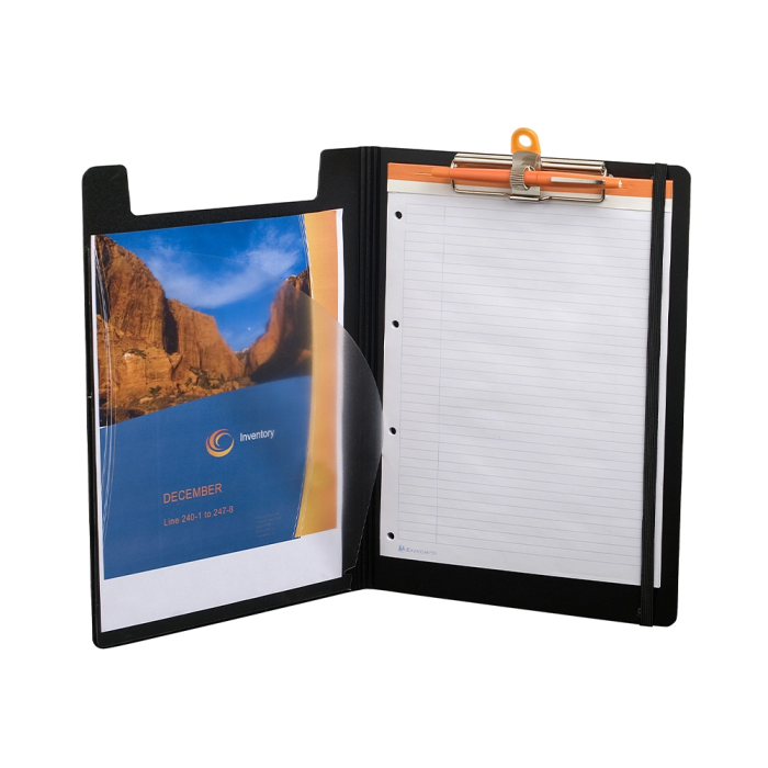 Exacompta Portanotas Exactiva con Tapa Polipropileno Negro con Pinza y Portabolígrafo DIN A4 2 Exacompta Portanotas Exactiva con Tapa Polipropileno Negro con Pinza y Portabolígrafo DIN A4 2