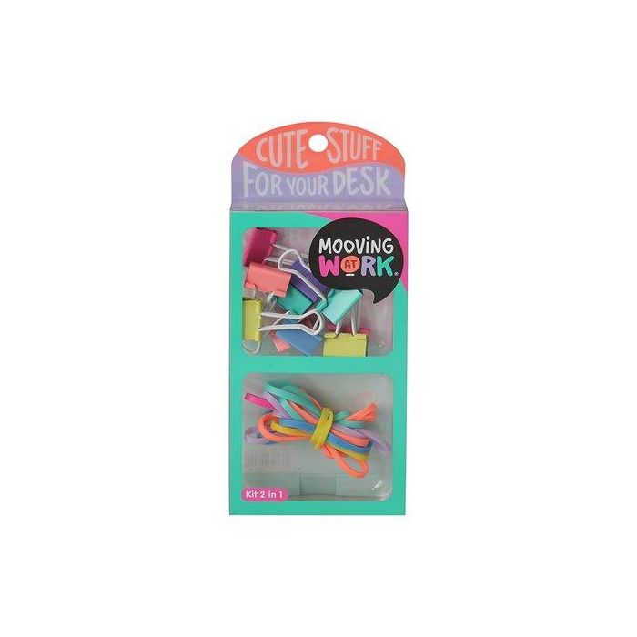 Set De Papeleria Mooving Kit 2 En 1 Green