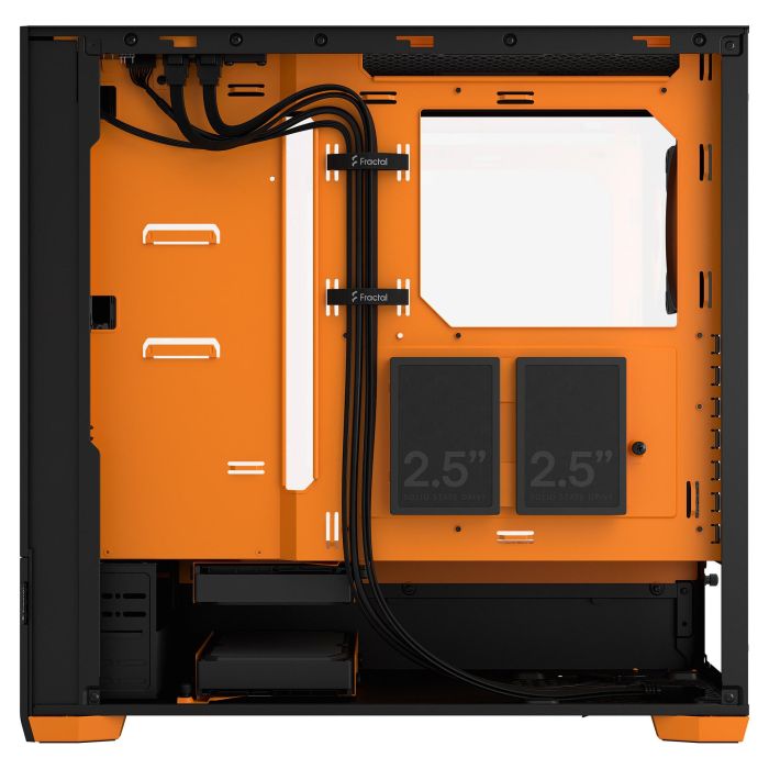 Fractal Design Pop Air RGB Orange Core TG Clear Tint Caja Torre PC con Ventana Cristal Templado y RGB Negro Naranja ATX mATX Mini-ITX 11