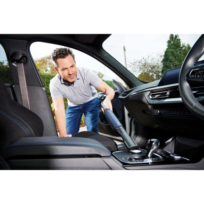 Shark Aspirador de mano WV270EU, Secar, HEPA, Sin bolsa, Azul, Batería, 15 min 18