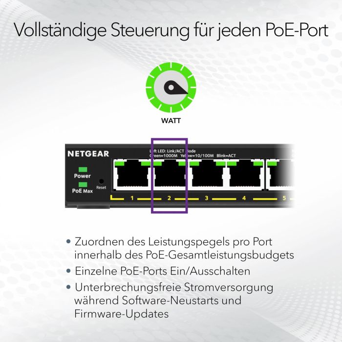 Switch Netgear GS305EP-100PES RJ-45 11