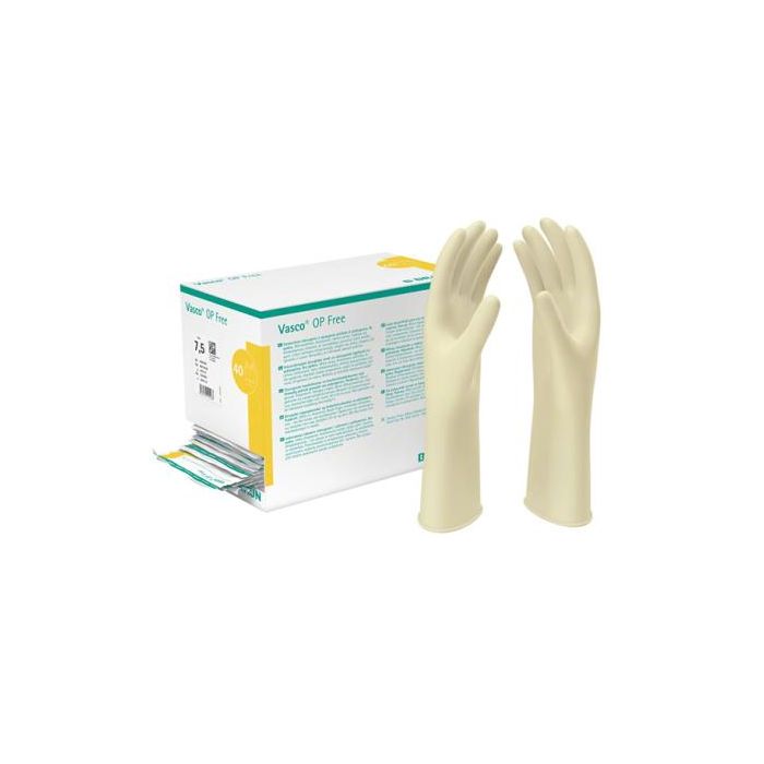 Braun Guantes Cirugia Sin Polvo Vasco Op Free Talla 7 40