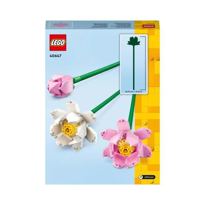 Lego 40647 Flores de Loto Creator, Kit de Construcción para Niñas y Niños a Partir de 8 Años, con 3 Flores Artificiales 4