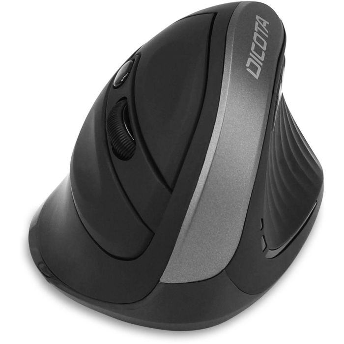 DICOTA D31981 Ratón ergonómico inalámbrico Bluetooth 1600 DPI para juegos Negro 2