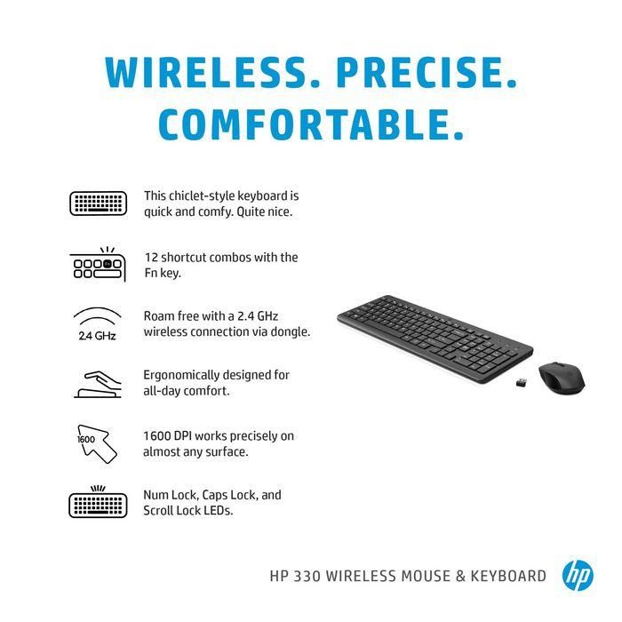 HP 330 Wireless Mouse and Keyboard Combination 4 HP 330 Wireless Mouse and Keyboard Combination 4