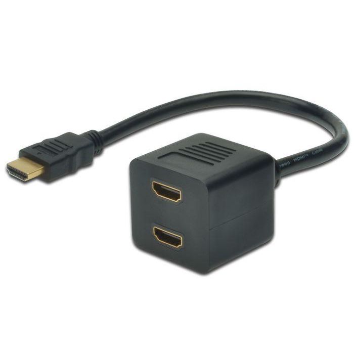 MicroConnect Cable HDMI Y-Splitter Duplicador para Conectar 1 PC/Portátil a 2 Monitores o TVs MicroConnect Cable HDMI Y-Splitter Duplicador para Conectar 1 PC/Portátil a 2 Monitores o TVs