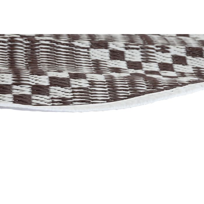 DKD Home Decor Alfombra Cuadrada de Polipropileno Marrón Beige Blanco 150x150 cm | Pack de 6 Unidades con Colores Surtidos Aleatoriamente 3