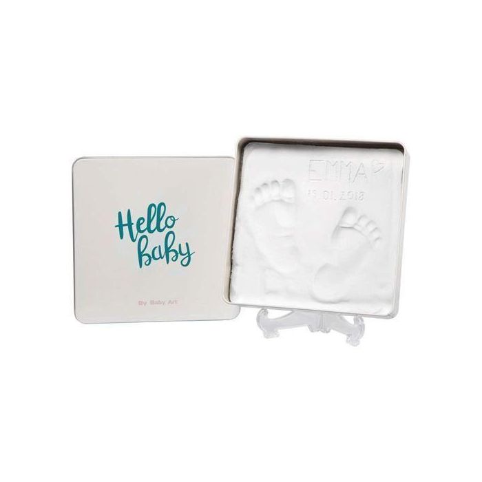Baby Art Magic Box Square - Kit de Huellas y Manos de Bebé en Caja Metálica, Regalo de Nacimiento o Bautismo, Imprescindible Baby Art Magic Box Square - Kit de Huellas y Manos de Bebé en Caja Metálica, Regalo de Nacimiento o Bautismo, Imprescindible