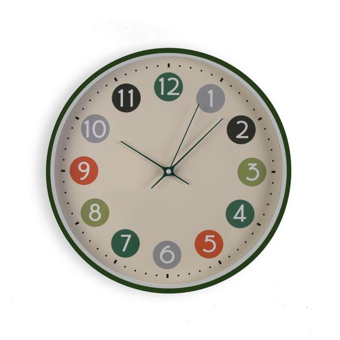 Reloj de Pared Versa Multicolor Plástico 30 x 30 x 4,5 cm