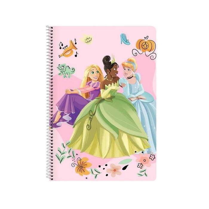 Safta Libreta Princesas Disney Magical Folio 80 Hojas Tapas Duras 21.5x31x1 cm Poliéster y PVC