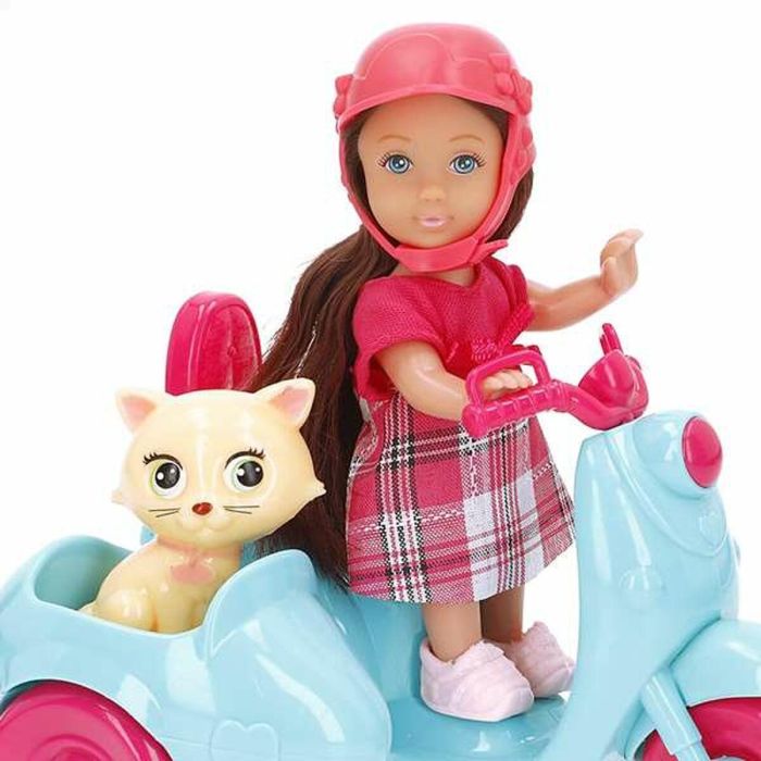 Muñeca con moto y mascota 12 cm. 3 Muñeca con moto y mascota 12 cm. 3