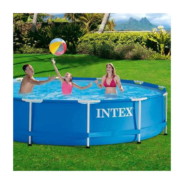 Intex Piscina Metal Frame Redonda 366x76cm Sin Depuradora 1