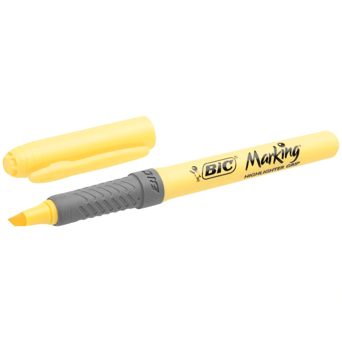 Bic Set Escritura My Message Kit: Bolígrafo 4 Colores Shine, Highlighter Grip Pastel y Libreta A6 7