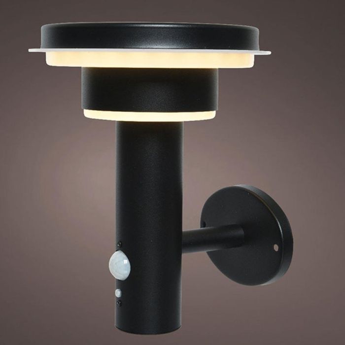 Lumineo Aplique Solar Metálico 17,8x18,3x22cm 40 LEDs Luz Cálida 75-600 Lumen 1 Lumineo Aplique Solar Metálico 17,8x18,3x22cm 40 LEDs Luz Cálida 75-600 Lumen 1