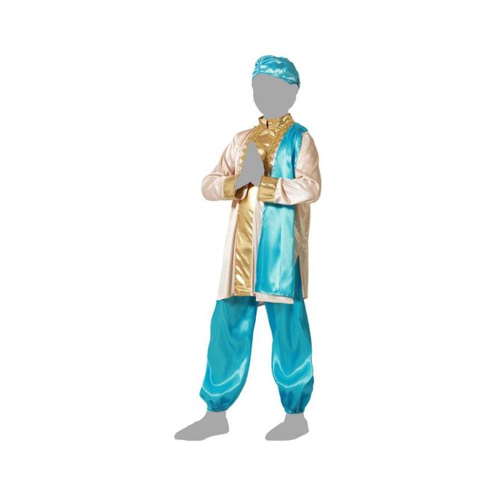 Disfraz Hindú Exótico Azul Traje Niño 10-12 Años 4 Disfraz Hindú Exótico Azul Traje Niño 10-12 Años 4