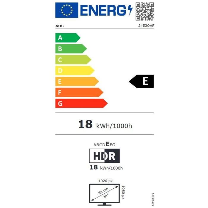 AOC 24E3QAF Monitor 23.8" Full HD IPS 4ms 75Hz con HDMI, DisplayPort y VGA, Altavoces, Negro 11