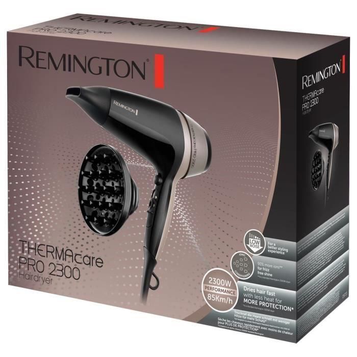 REMINGTON D5715 Secador de pelo iónico Thermacare profesional 2300 W, parrilla de cerámica, calor homogéneo 2