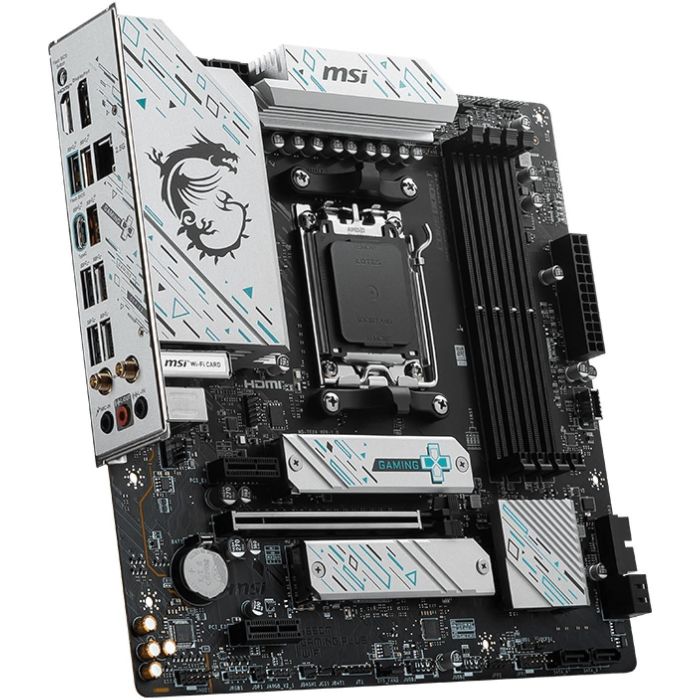 MSI B650M GAMING PLUS WiFi (B650.AM5.mATX.DDR5) Placa Base AMD B650 Socket AM5 DDR5 Wi-Fi 6E Micro ATX 3