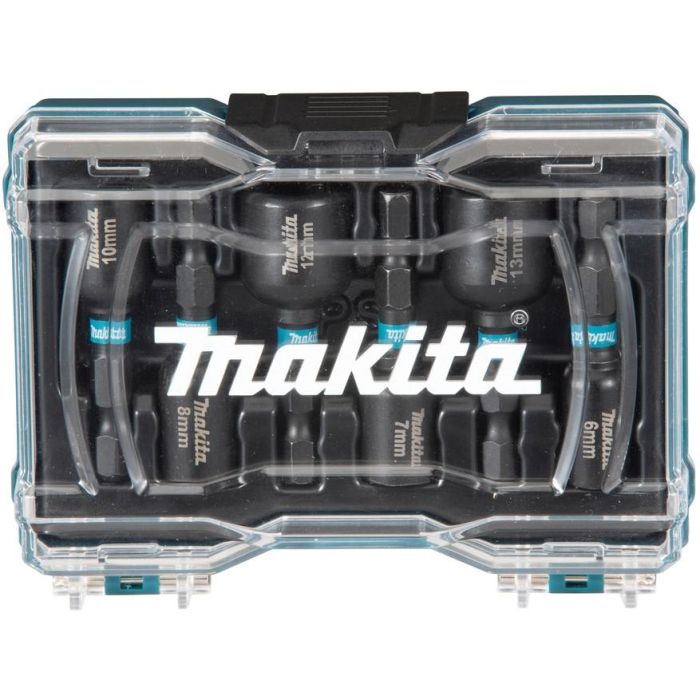 Makita E-15768 Juego de Enchufes 1/4" Métrico 6-13mm de Acero 6 Piezas