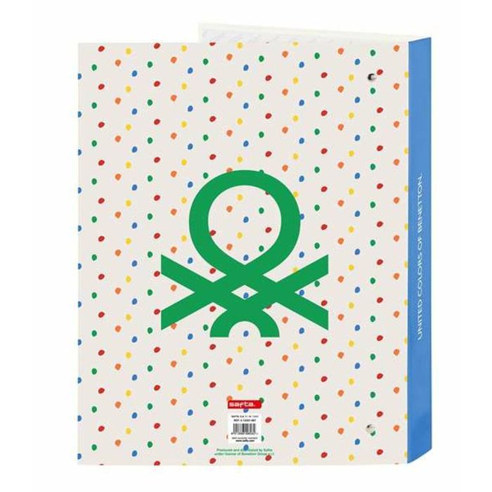 Carpeta de anillas Benetton Topitos A4 (26.5 x 33 x 4 cm) 1 Carpeta de anillas Benetton Topitos A4 (26.5 x 33 x 4 cm) 1