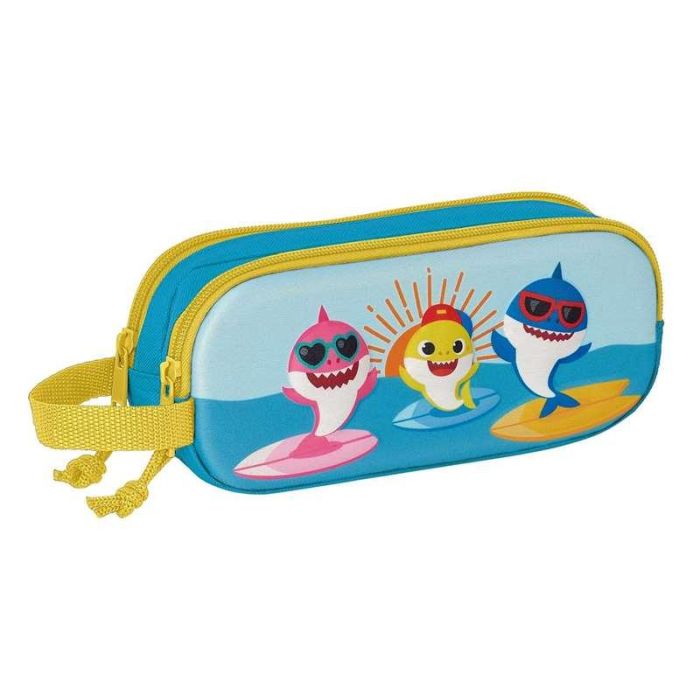Portatodo Doble Baby Shark 3D Azul 21 x 8 x 6 cm 1 Portatodo Doble Baby Shark 3D Azul 21 x 8 x 6 cm 1