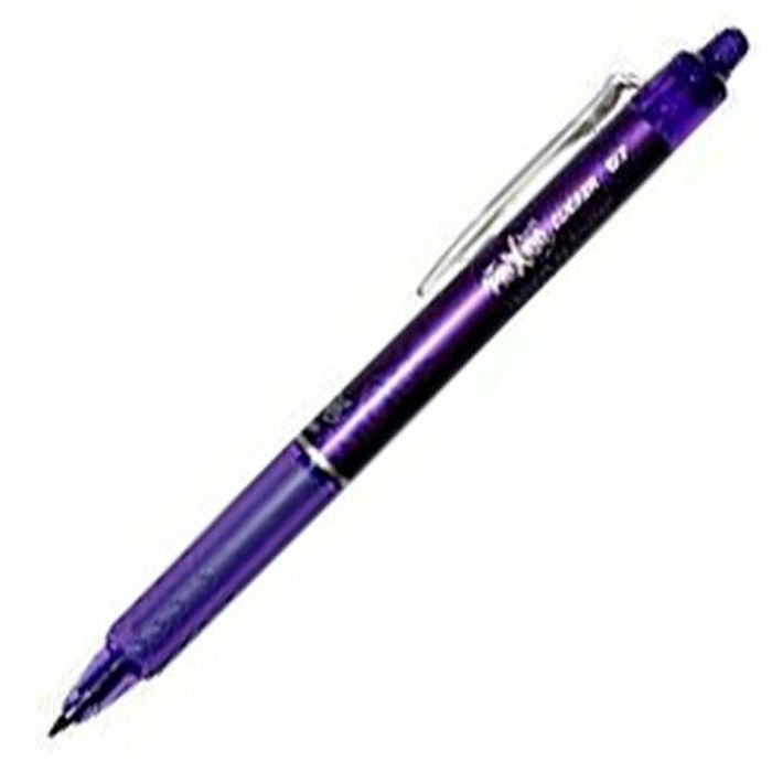 Bolígrafo Pilot Frixion Clicker Tinta borrable Violeta 0,4 mm 12 Unidades 1